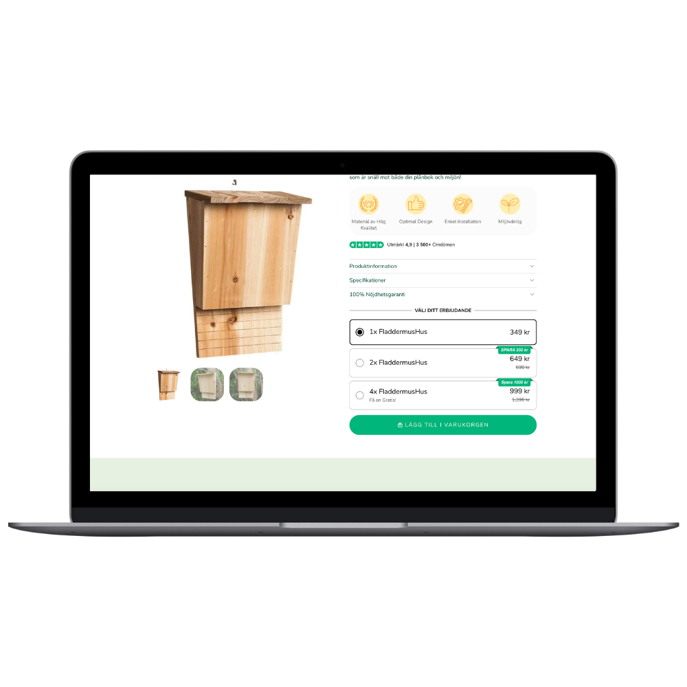 Färdigbyggd Butik med Vinnande Produkt